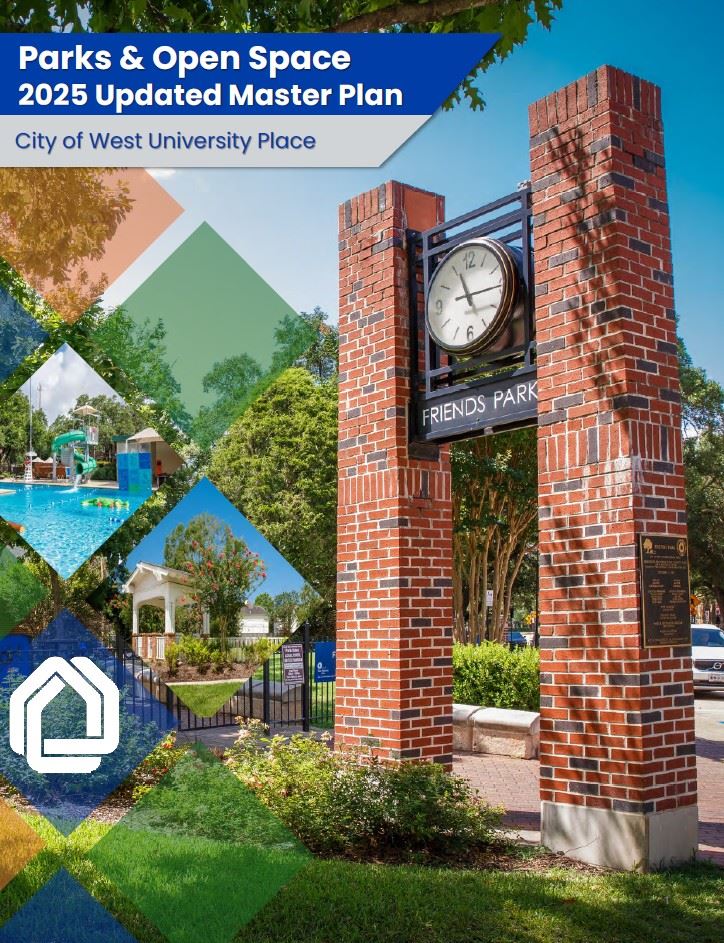 2025 West U Parks and Open Space Master Plan Cover