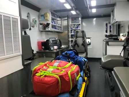 Interior of Medic 1 Ambulance 