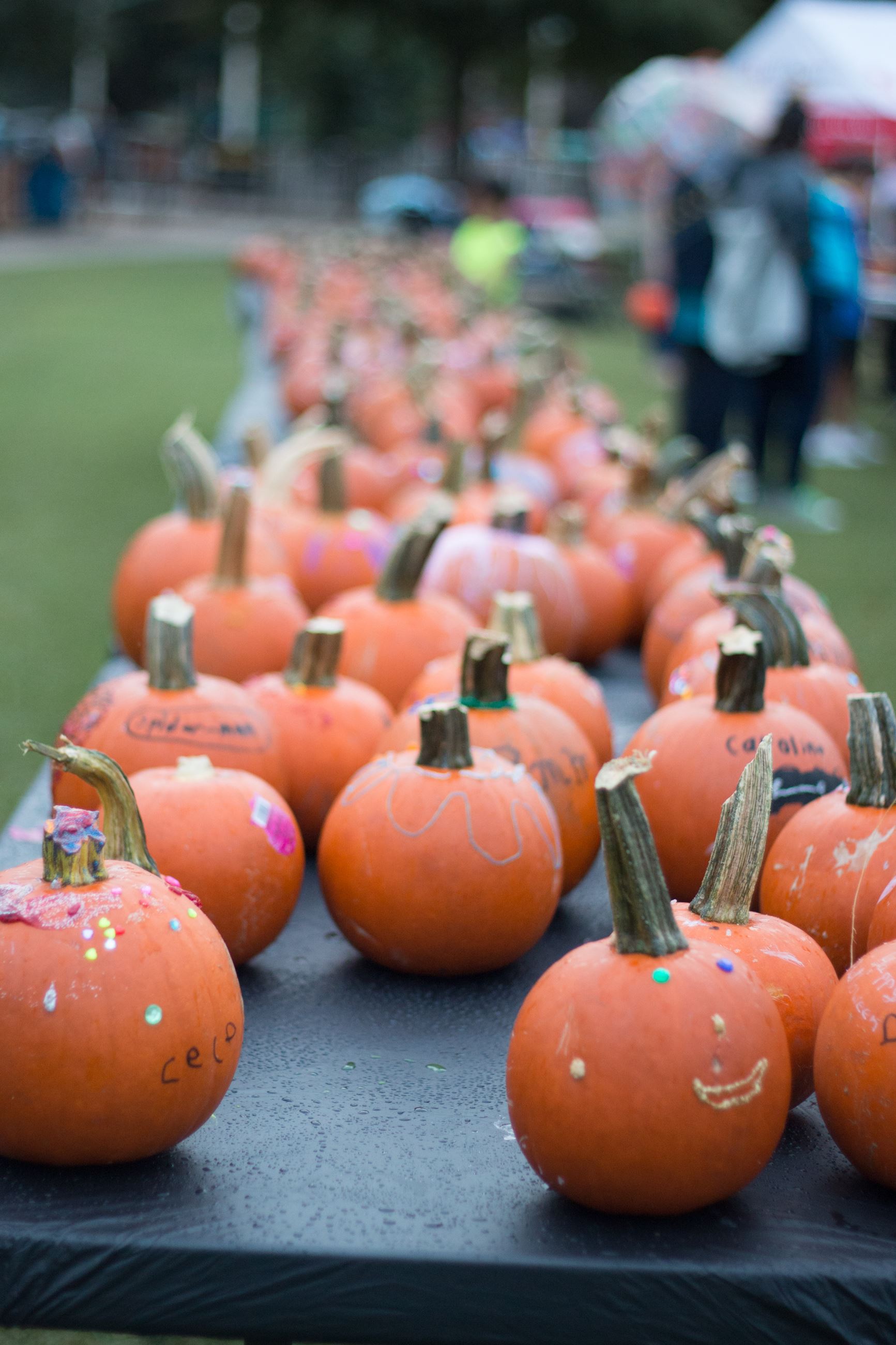 Full Moon Fest Pumpkin Decorating Table