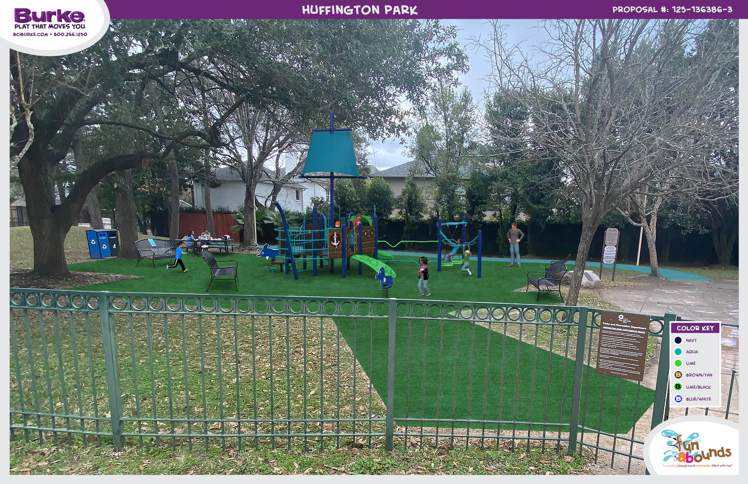 Huffington Park Improvements Rendering