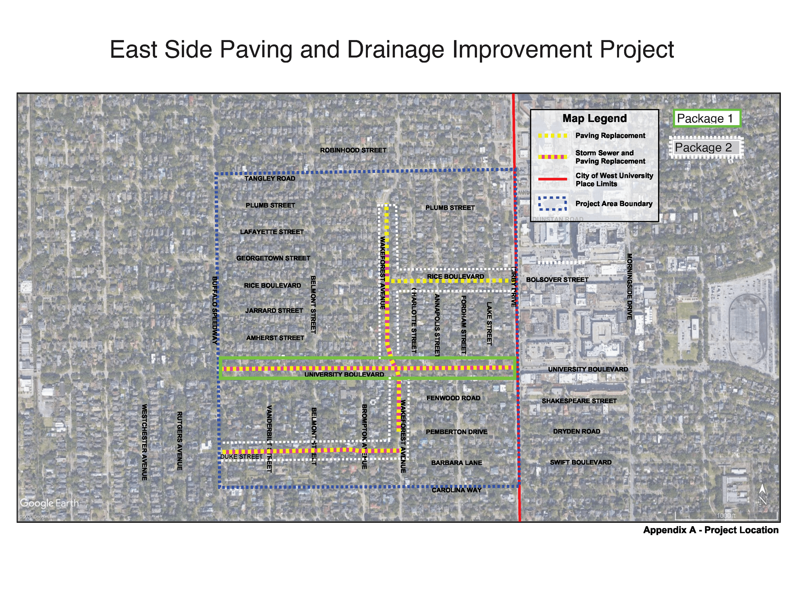 East Side Project Location Map