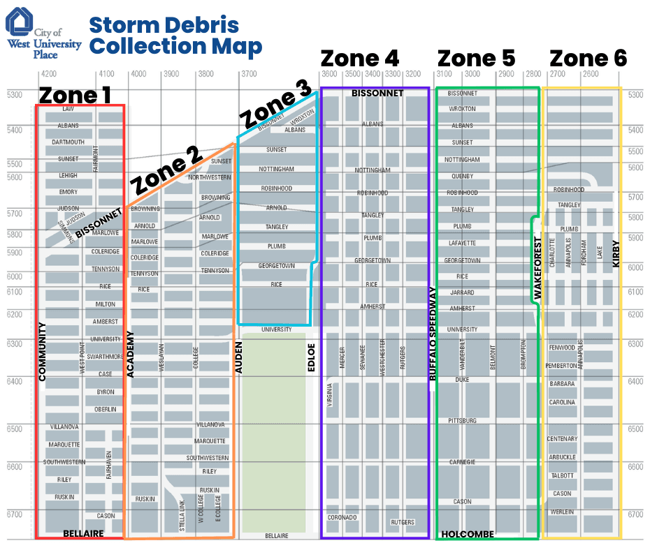 Debris Collection Map
